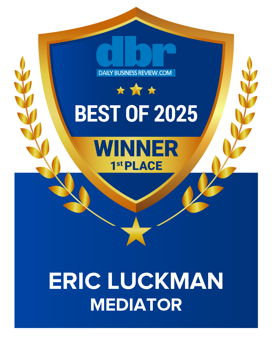 Daily Business Review 2025 Best of, Best Mediator award badge